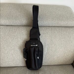 Tumi Black Belt Bag Functional Utility Design